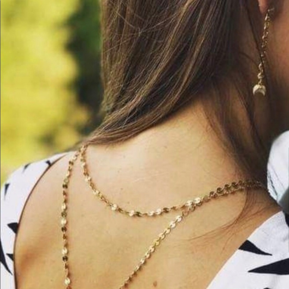 Stella & Dot | Versatile GOLD Trevally Stud Linear Earrings - Picture 7 of 8